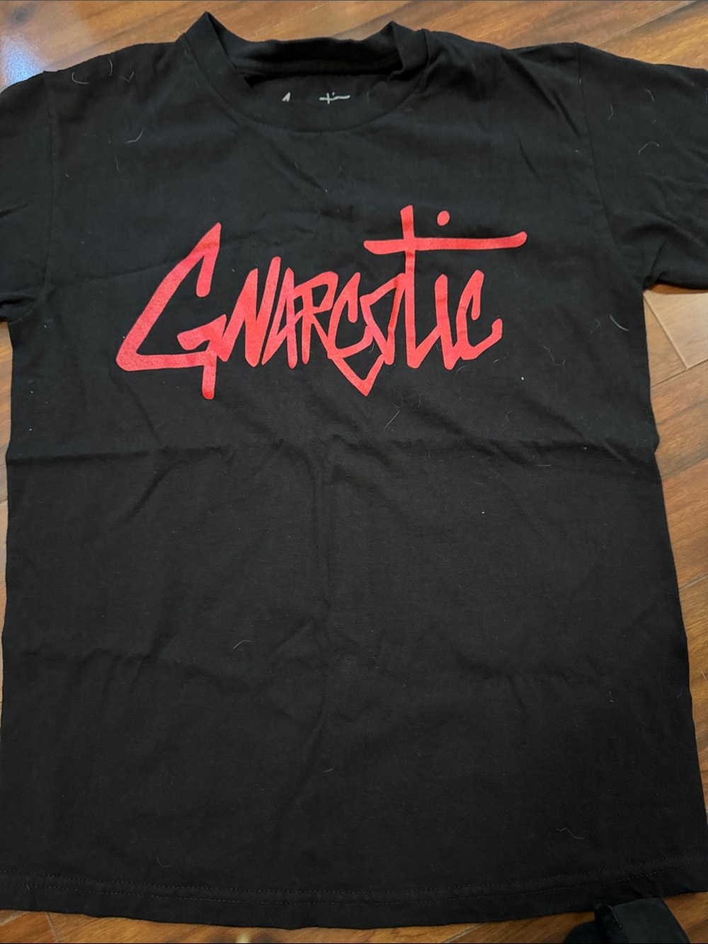 Gnarcotic Black T-Shirt with Red ' Graphic
